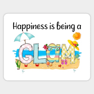 Happiness Is Being A Glam Summer Beach Happy Mother's Day T-Shirt Magnet